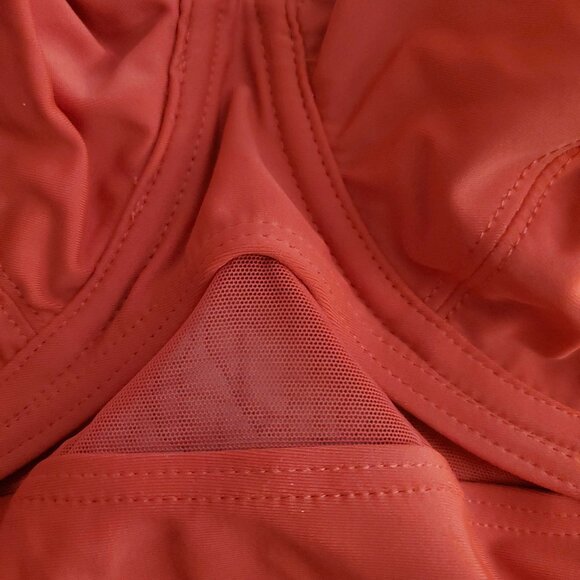 Red 38K Cup Size Swimsuit with Mesh - Picture 5 of 7